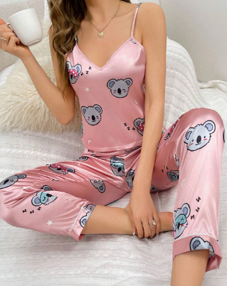 Koala Printed Cami set