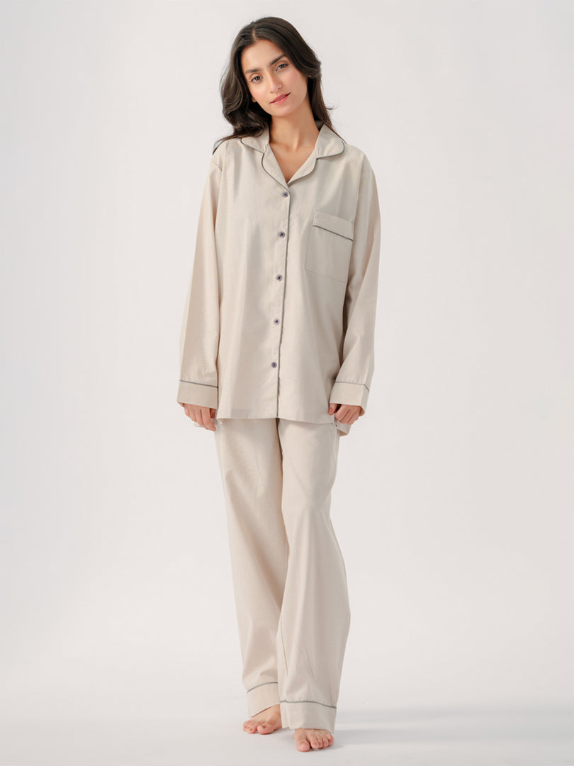 Cotton Solid PJ set 2 pc