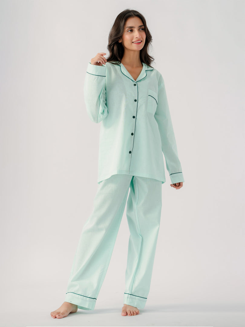 Cotton Solid PJ set 2 pc