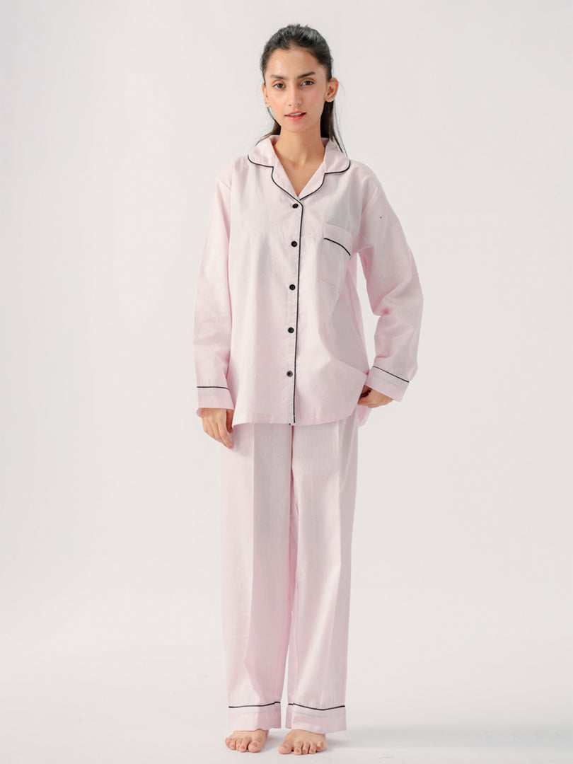 Cotton Solid PJ set 2 pc