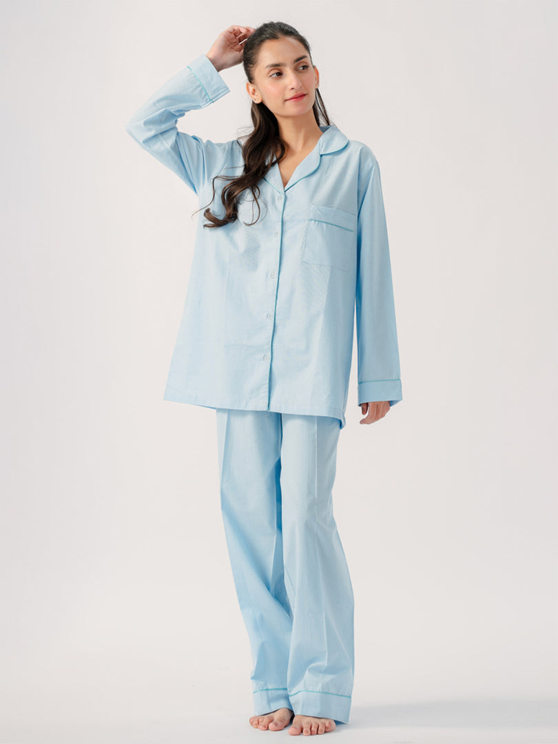 Cotton Solid PJ set 2 pc